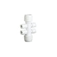 Hep2O Four Port Manifold Push-Fit All Socket White 22 x 10mm - HX94B/22W