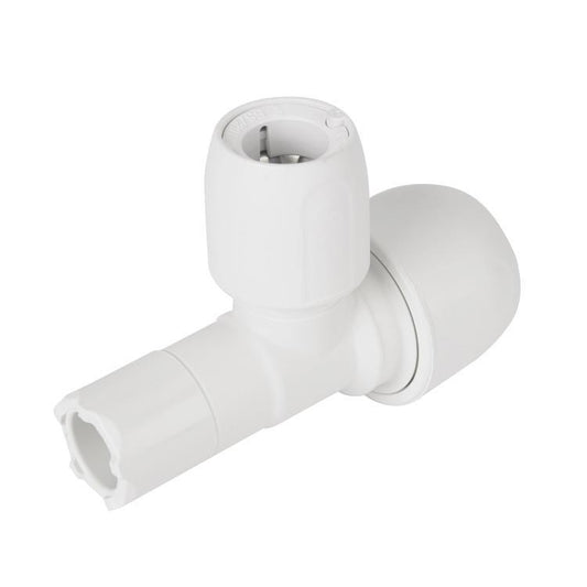 Hep2O Branch Reduced Tee White 22mm x 22mm x 15mm - HD15/22W