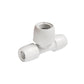 Hep2O Double End Reduced Tee White 15mm x 15mm x 22mm - HD18/22W