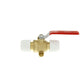 Hep2O Push-Fit Plated Brass Ball Valve 15mm x 15mm HX22/15W