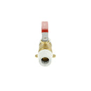 Hep2O Push-Fit Plated Brass Ball Valve 22mm x 22mm HX22/22W