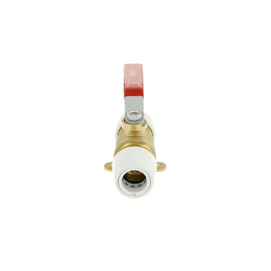 Hep2O Push-Fit Plated Brass Ball Valve 22mm x 22mm HX22/22W