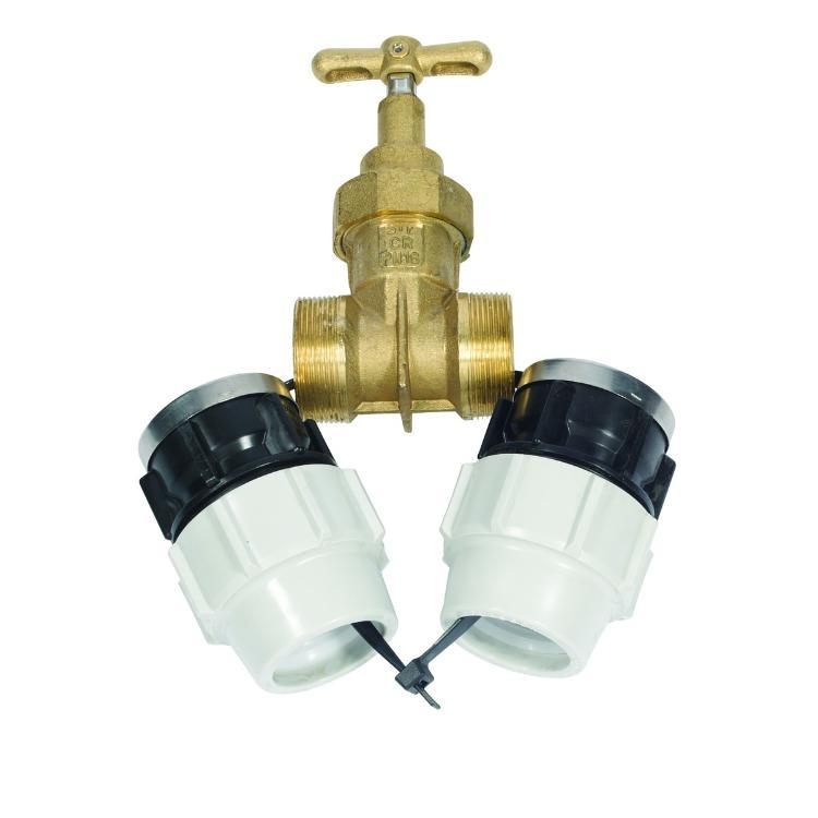 Plasson Below Ground Water Compression Stopcock DZR Brass 50mm - 9048A