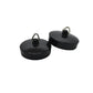 4Trade 1 3/4 In Black Bath Plug Pack Of 2 10066624