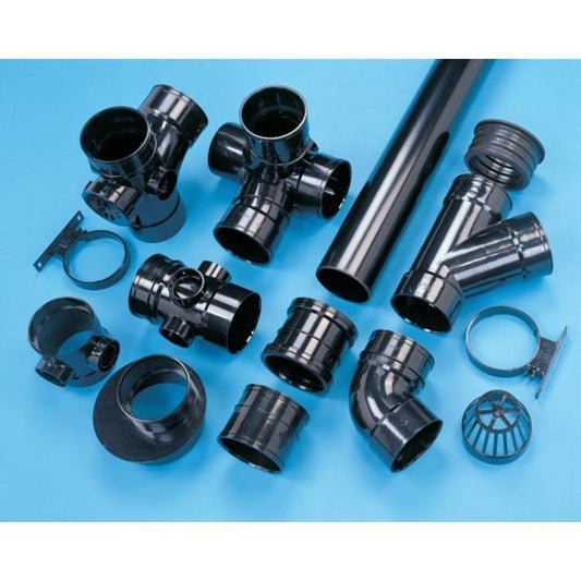 Wavin OsmaSoil Strap Boss Black 110mm 4S319B