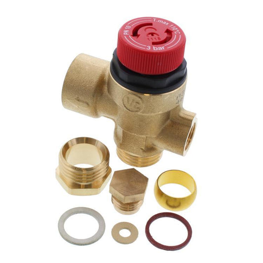 Worcester Bosch Pressure Relief Valve 1/2" x 15mm x 1/8" 87161424160
