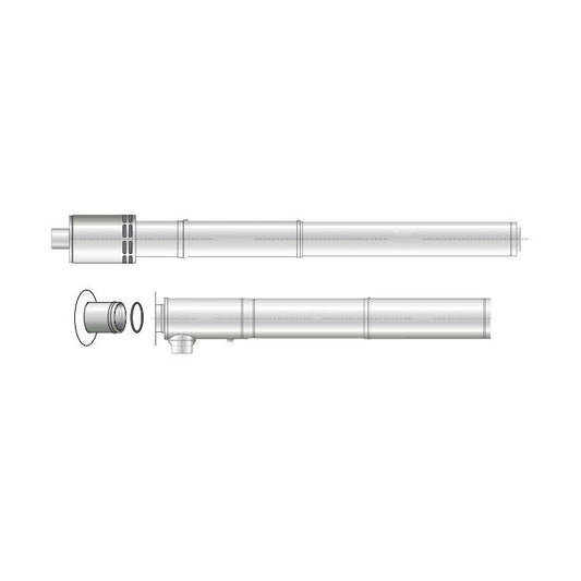Grant EZ-Fit 3m Vertical Balanced Flue 26-58kW Boiler Flue