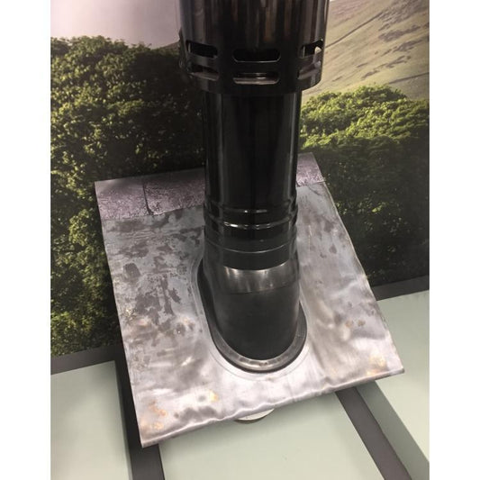 Grant EZ-Fit Vertical Balanced Flue Pitch Roof Flashing 50/90mm - VTK259P90