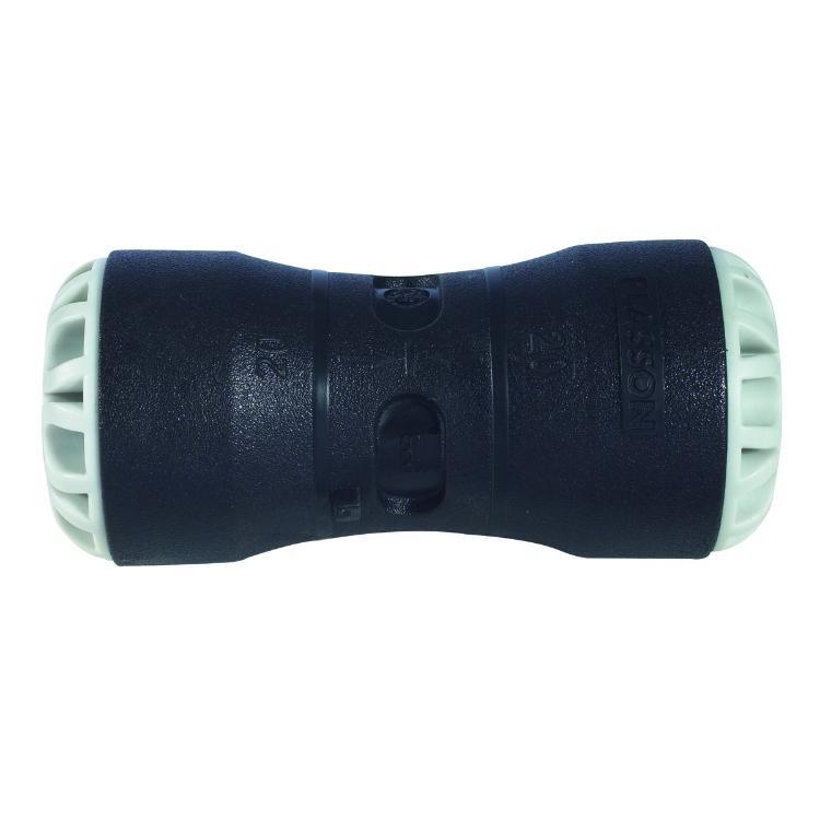 Plasson Push-Fit Straight Water Pipe Coupling 25mm - 1001U0025