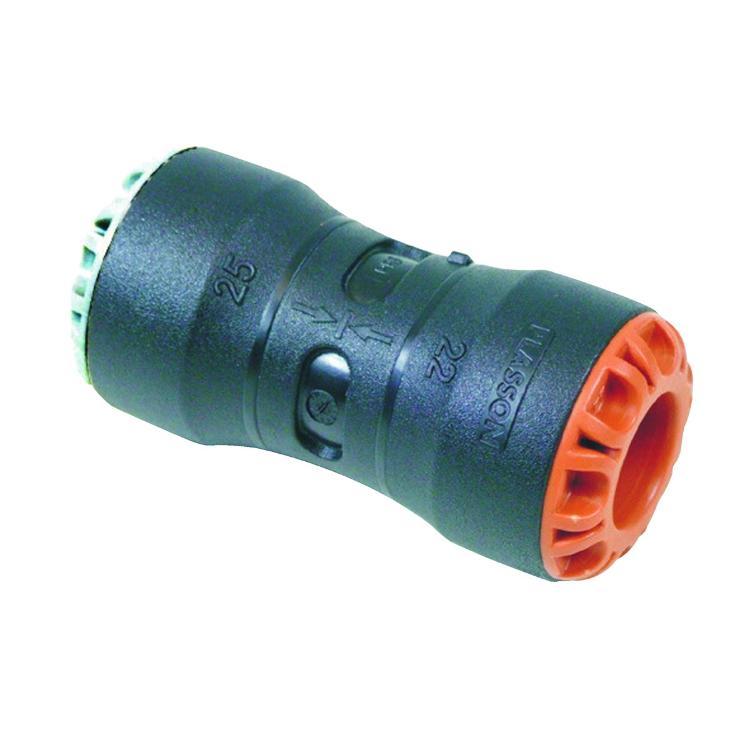 Plasson Push-Fit Copper Pipe Adaptor 20mm x 15mm - 1001CU020015