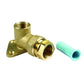 Plasson Push-Fit Brass Wall Plate Elbow 25mm x 3/4" - 1000D20