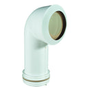 Multikwik 90 Degree Pan Connector with 190mm Offset White MKB3190