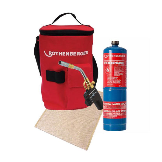 Rothenberger Super Fire Torch With Free Propane Gas And Solder Mat