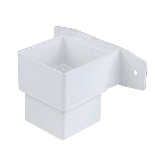 Osma Squareline 4T824 Guttering And Rainwater White Rainwater Pipe Connector Bracket Stand Off