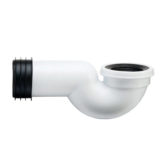 Polypipe Kwickfit Pan Connector Swan Neck 90 Degree White 110mm SNK12