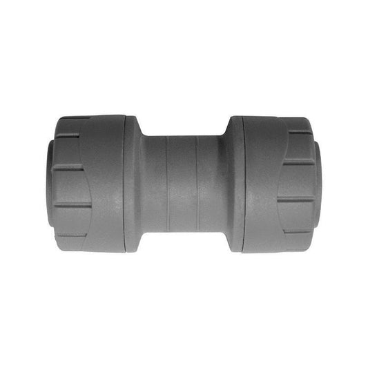 Polypipe PolyPlumb Straight Coupler Grey 10mm PB010