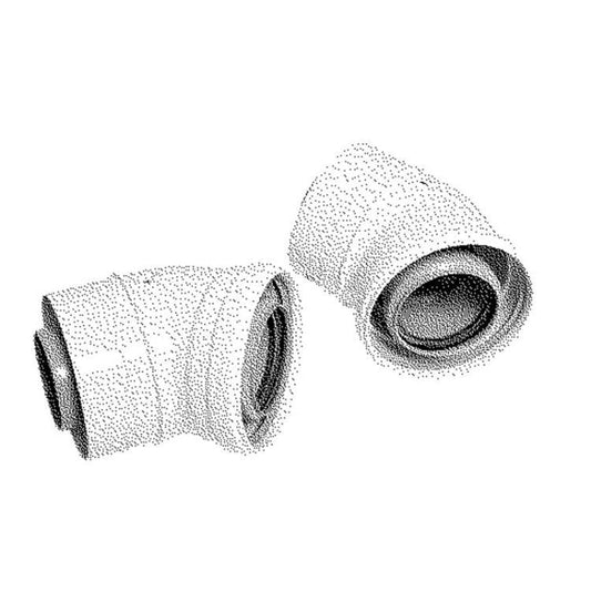 Ideal V3 45 Degree Boiler Flue Elbow