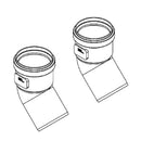 Ideal V3 High Level Flue 45 Deg Elbow Pair 203230