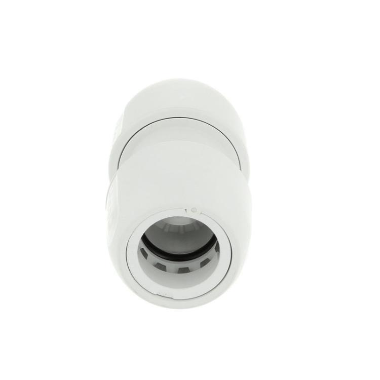 Hep2O Push-Fit Straight White Coupling Connector 22mm - HD1/22W