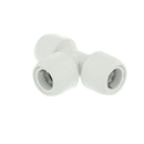 Hep2O Equal Tee White 10mm - HD10/10W