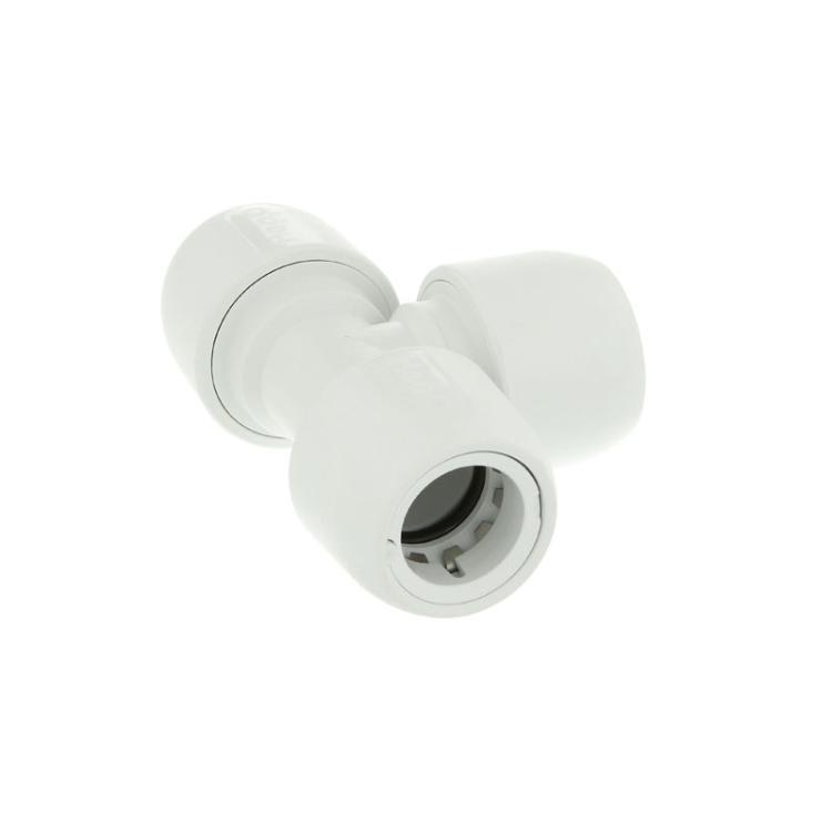 Hep2O Equal Tee White 15mm - HD10/15W