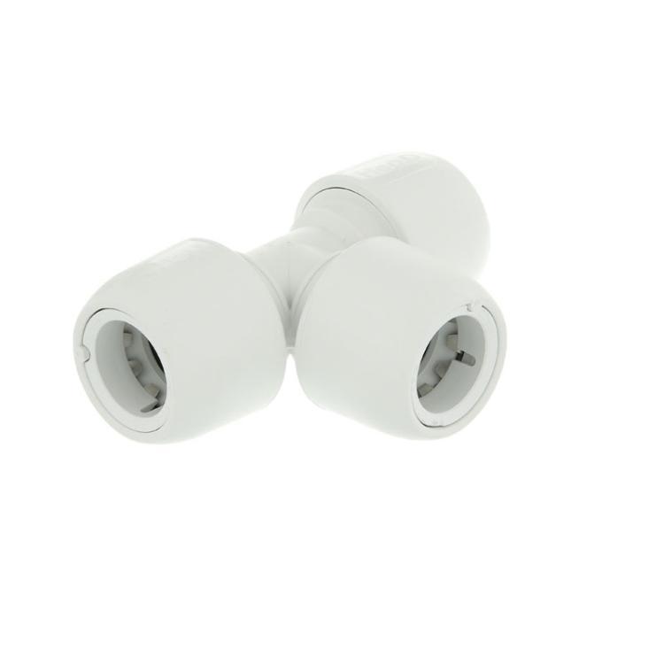 Hep2O Equal Tee White 15mm - HD10/15W