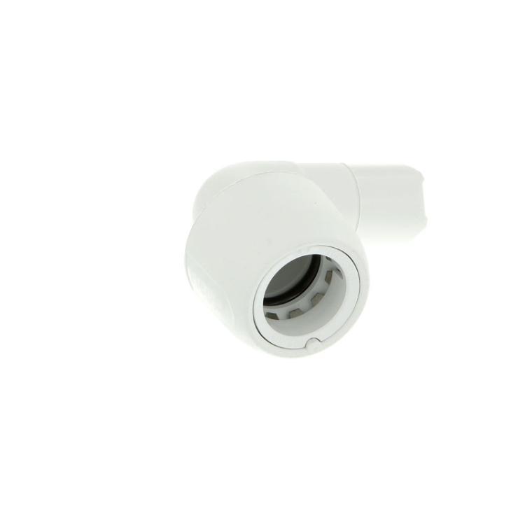 Hep2O Push-Fit 90 Degree Spigot Elbow White 5mm x 10mm - HD4A/15W