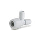 Hep2O Branch and One End Reduced Tee White 10mm x 10mm x 22mm - HD14A/22W