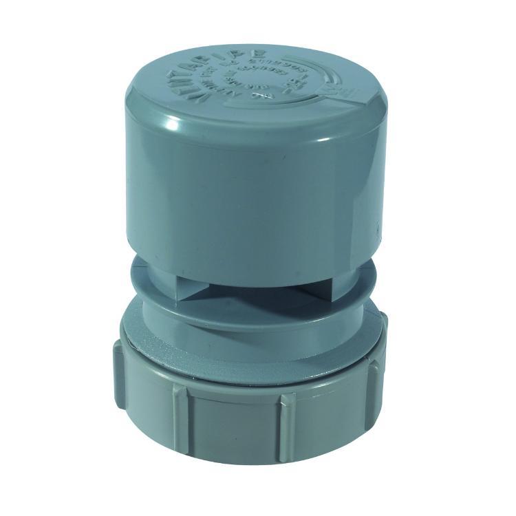 McAlpine Ventapipe 25 Air Admittance Valve with 1 Universal Outlet Grey 25mm VP2