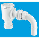 Mcalpine 4"/110mm 90° Space Saving Bend Adjustable Length Rigid WC Connector