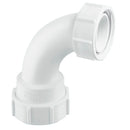 McAlpine 90 Degree Multifit Bend x BSP Coupling Nut S5M