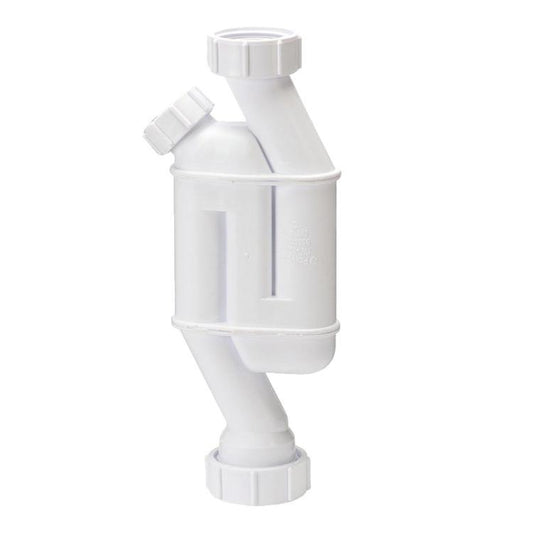 Polypipe Trap Straight Through With 1 Cleaning Eye White 32 mm WST1