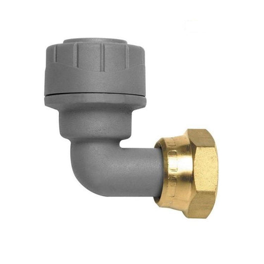Polypipe PolyPlumb Bent Tap Connector 15mm x 1/2" - PB1715