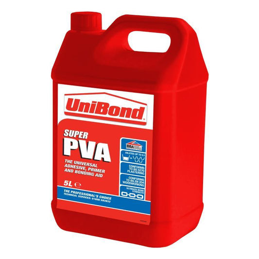 UniBond Super PVA Building Adhesive 5L White