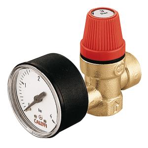 Altecnic 313430 Female x Female Thread 3 Bar Safety Relief Valve Complete With Gauge 1/2inch