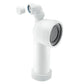McAlpine 90 Degree Bend Adjustable Length Rigid WC Connector with Vent Boss WC-CON8V