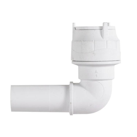 Polypipe PolyFit Spigot Elbow 22mm with Reinforcing Sleeve - FIT1022