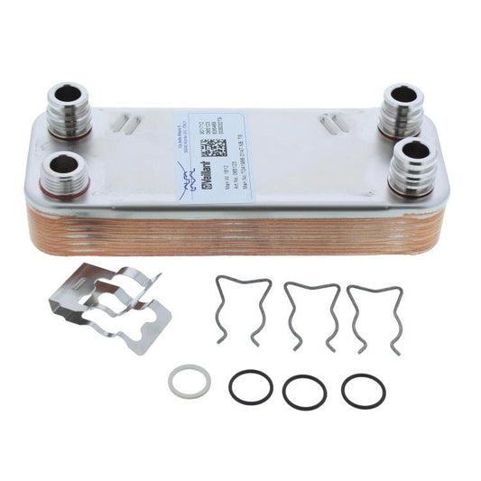 Vaillant Secondary Heat Exchanger 12 Plates (Turbomax Plus & Pro & VUW 2001 to 2008) 065131