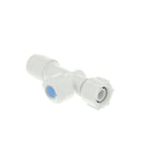 Hep2O Push-Fit Straight Service Valve White 15mm x 1/2in HX18/15W