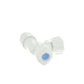 Hep2O Push-Fit Angled Service Valve White 15mm x 1/2in HX19/15W