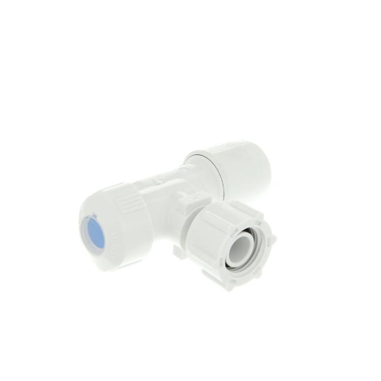 Hep2O Push-Fit Angled Service Valve White 15mm x 1/2in HX19/15W