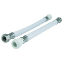 JG Speedfit BSP Flexible Hose White 15mm x 1/2" 300mm - WFLX15