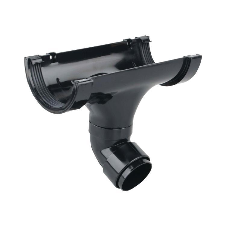 Roundline Gutter Osma 0T625B Roundline Guttering And Rainwater System Black Swivelock O