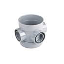 Wavin OsmaSoil System Bossed Short Pipe Grey 110mm 4S588G