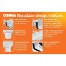 Osma 8T809B Stormline Guttering And Rainwater Black Gutter Union