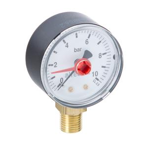 Altecnic 0-10 Bar Bottom Connection Pressure Gauge Dial 50 mm 1/4 in WI-557310