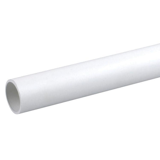 Wavin Osma Waste Plain Ended Pipe White 50mm x 3m