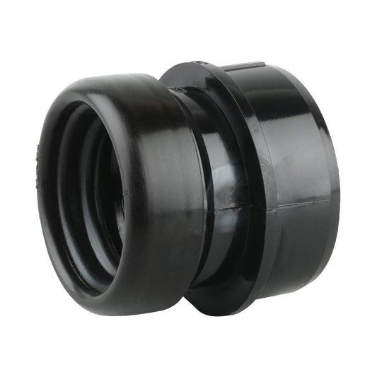 Wavin OsmaSoil Single Socket Boss Adaptor Black 40mm 2S399