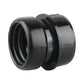 Wavin OsmaSoil Single Socket Boss Adaptor Black 40mm 2S399