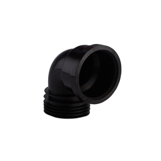 McAlpine 90 Degree Drain Connector Black 100mm DC90-BL